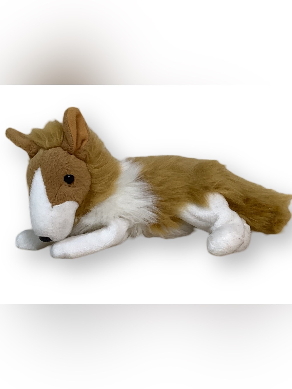 Vintage 2000 TY Beanie Baby Cassie Collie Puppy Dog Plush 9 in